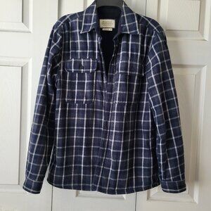 Men's Fleece-Lined Flannel Shirt Size Med